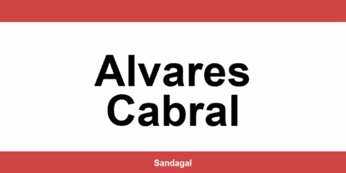Balcões do banco Santander em Alvares Cabral