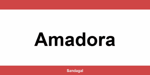 Balcões do banco Santander em Amadora